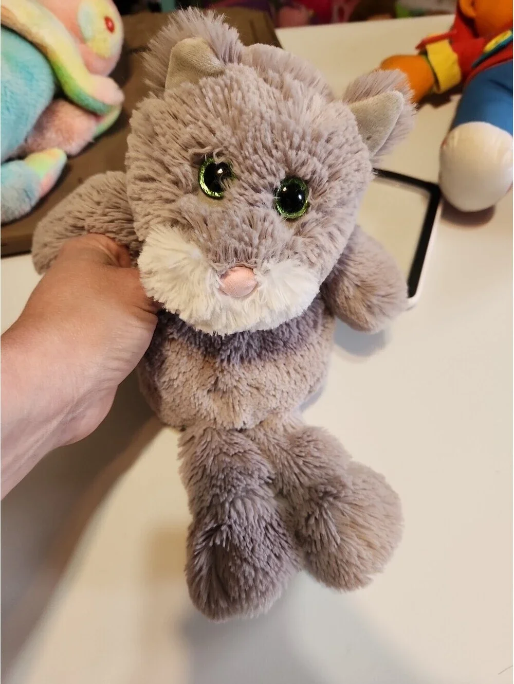 TY Kit Plush Cat Kitten Attic Treasures Collection Soft & Cuddly Gray Toy 2017!.